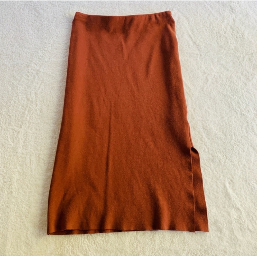 Wishlist Knit Skirt Medium Side Slit Bodycon